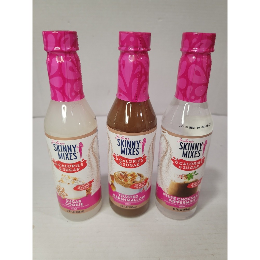 Skinny mixes 12.7 oz. sugar cookie,toasted marshmallow,white chocolate peppermin
